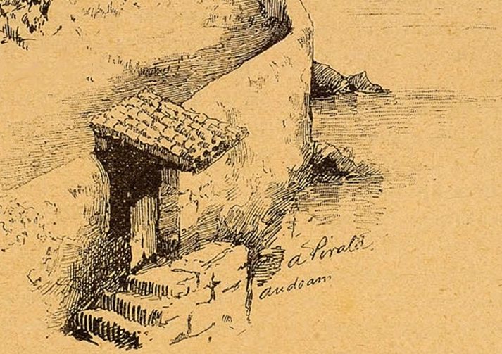 A la derecha, los posibles restos del embarcadero de Zumea.