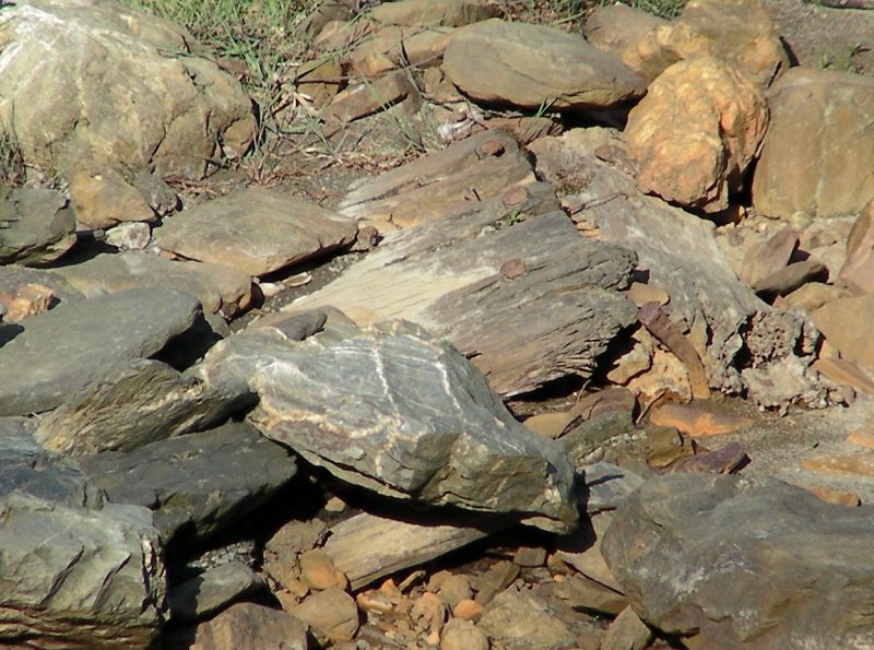 Tablazón del paramento inclinado de la presa de madera de Olloki