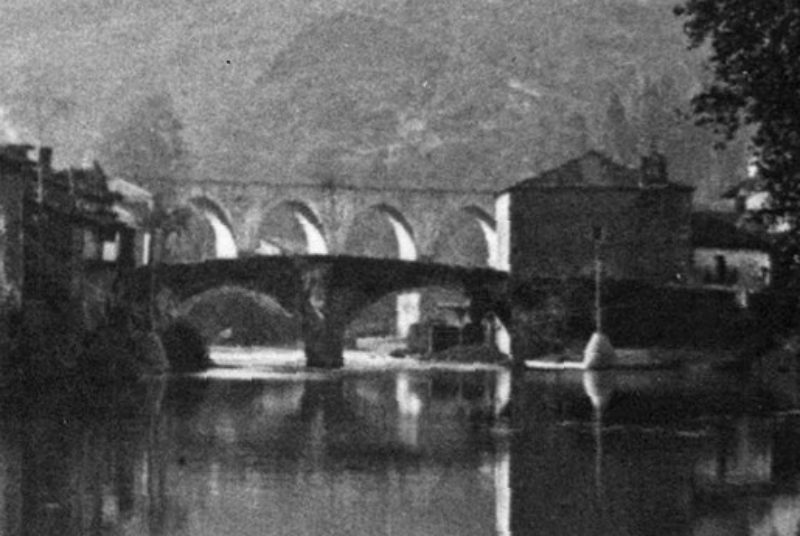 Puente de Santa Cruz entre 1890 y 1894